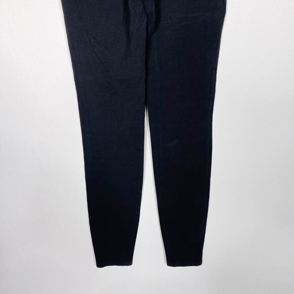 Madewell XSmall XS Black Miles MWL Knit High Rise 27" Leggings Cotton Stretch - Picture 6 of 10